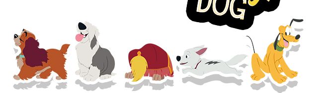 公式 ショップディズニー あなたにぴったりなキャラチェックも ディズニー作品のわんちゃんが勢ぞろい