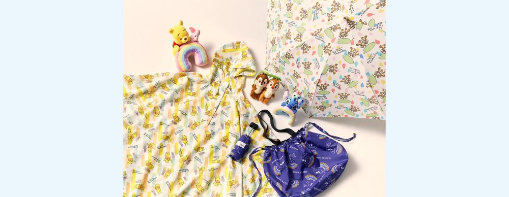 公式 ショップディズニー 雨の日もhappyに Wpc ダブリュピーシー の傘やレイングッズ
