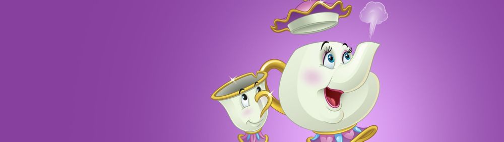 美女と野獣のポット夫人とチップ