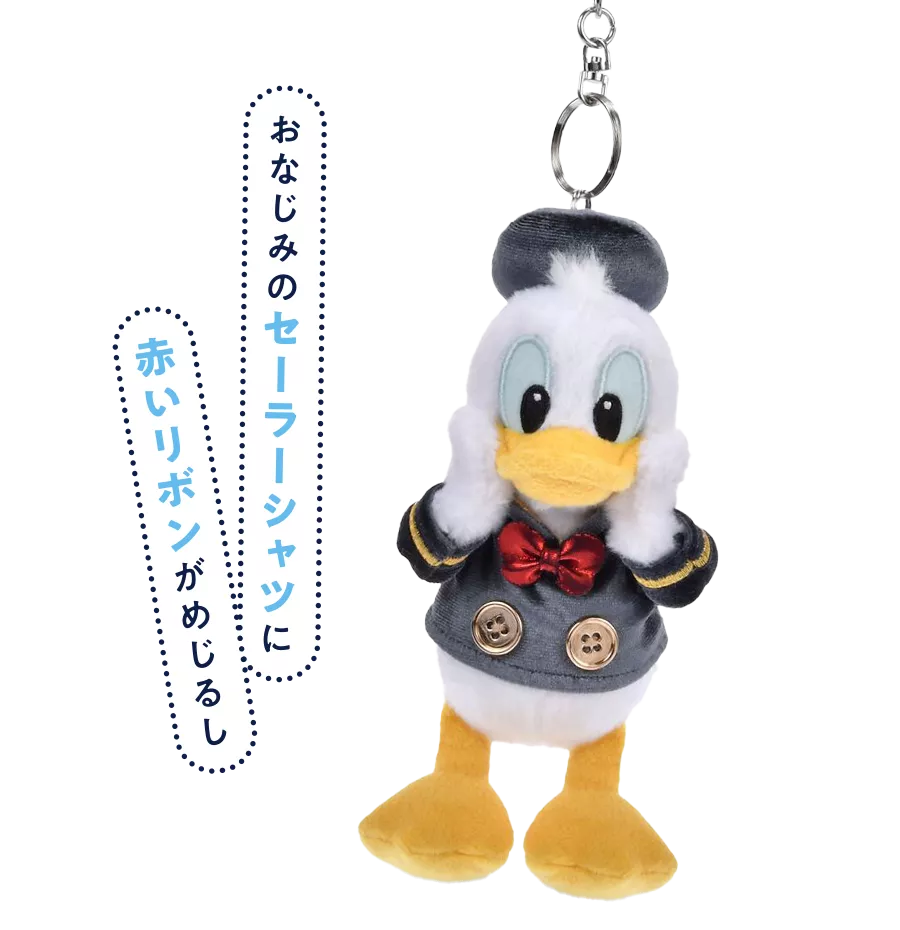 おなじみのセーラーシャツに赤いリボンがめじるし