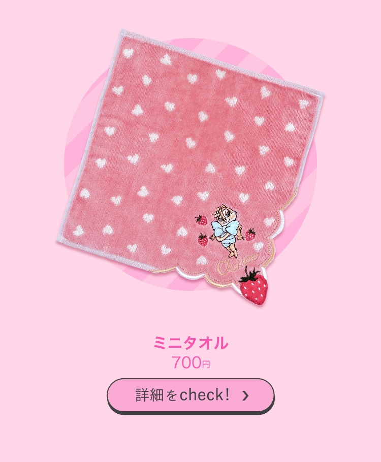 ミニタオル 700円 詳細をcheck!