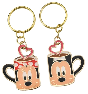 ミッキー＆ミニー キーホルダー・キーチェーン ペア マグカップ Key chain Fes
