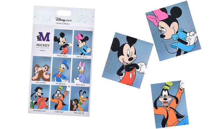 ミッキー＆フレンズ シール・ステッカー 卒業アルバム風 Sticker Collection