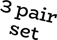 3 pair set