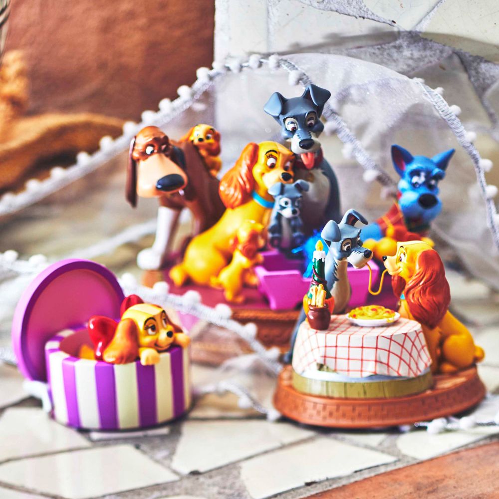 わんわん物語の名シーンを表現したフィギュア