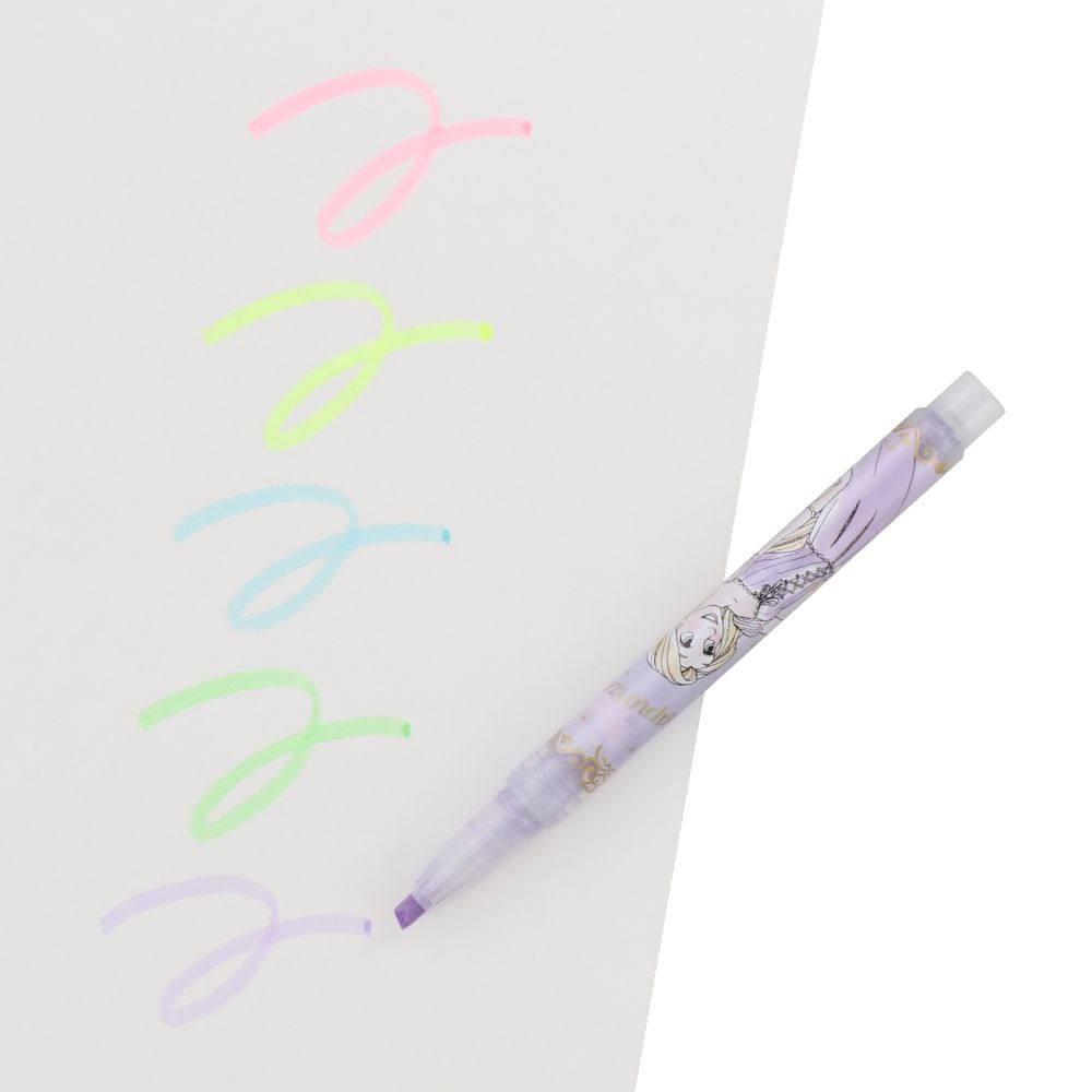 蛍光ペン5色5本 ディズニープリンセス