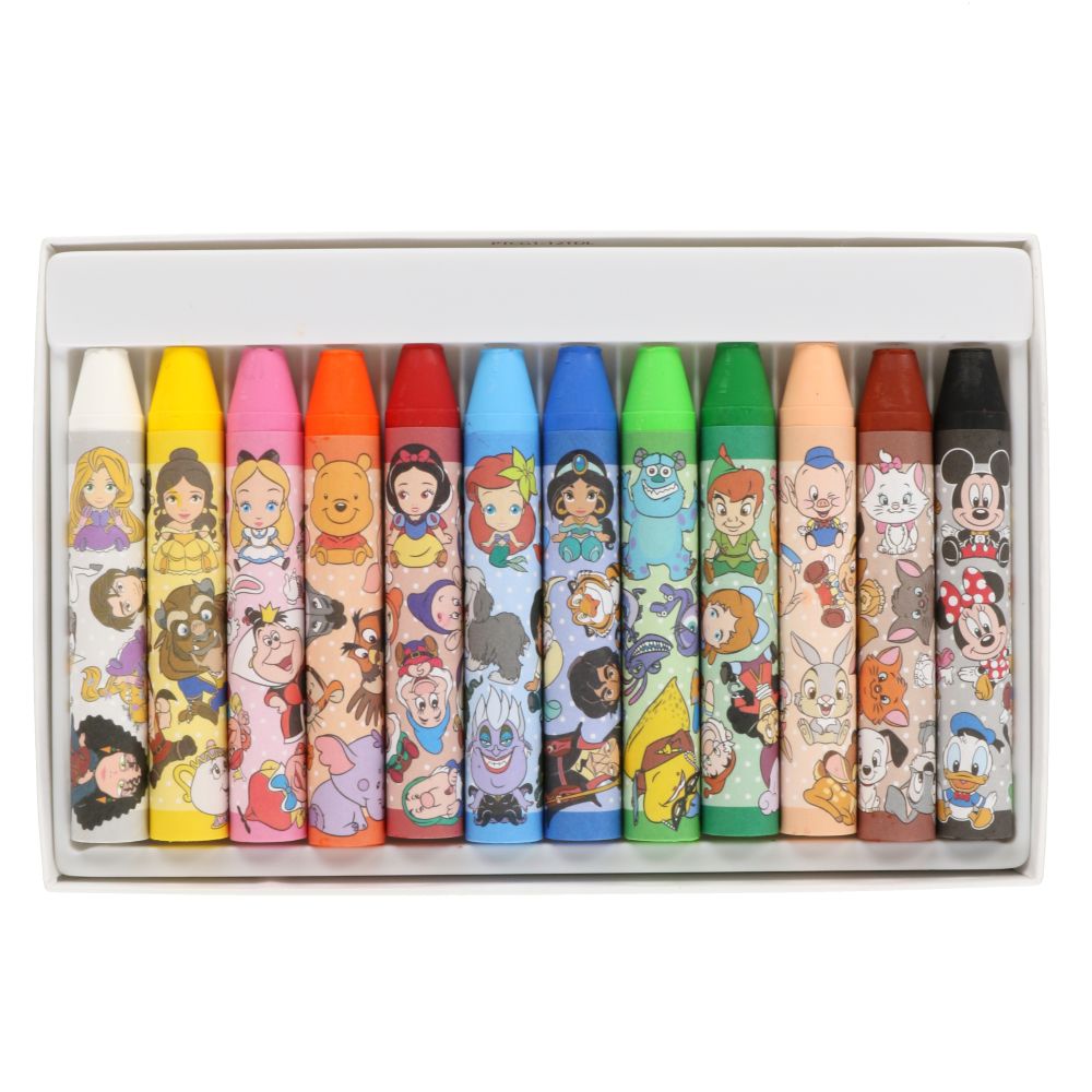 クレヨン12色 スケッチブック ミッキーマウスと仲間たち