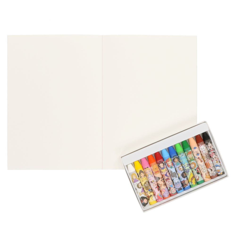 クレヨン12色 スケッチブック ミッキーマウスと仲間たち