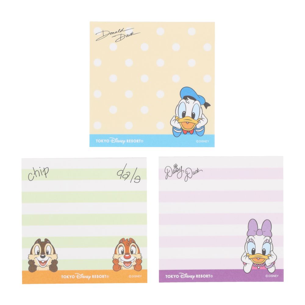 ふせん6個 ミッキーマウスと仲間たち