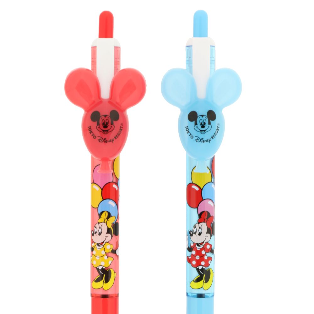 ボールペン黒4本 ミニー