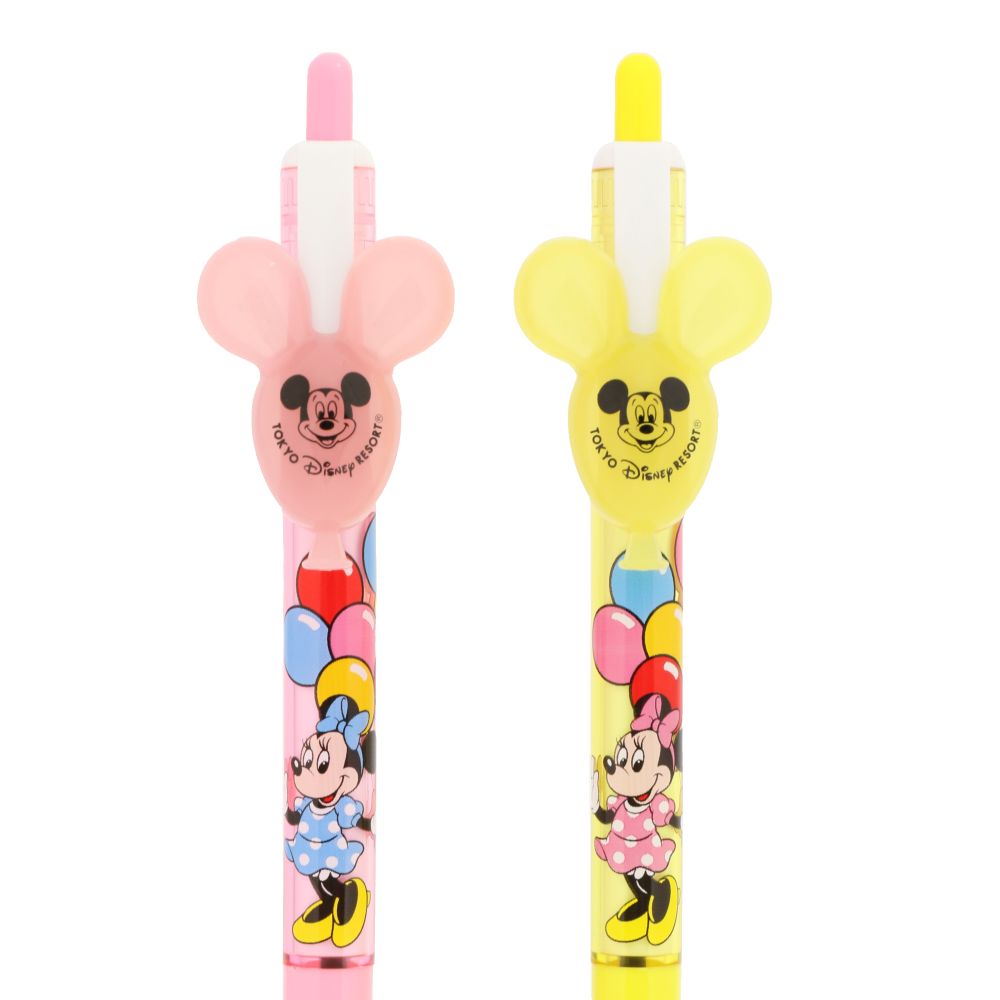 ボールペン黒4本 ミニー