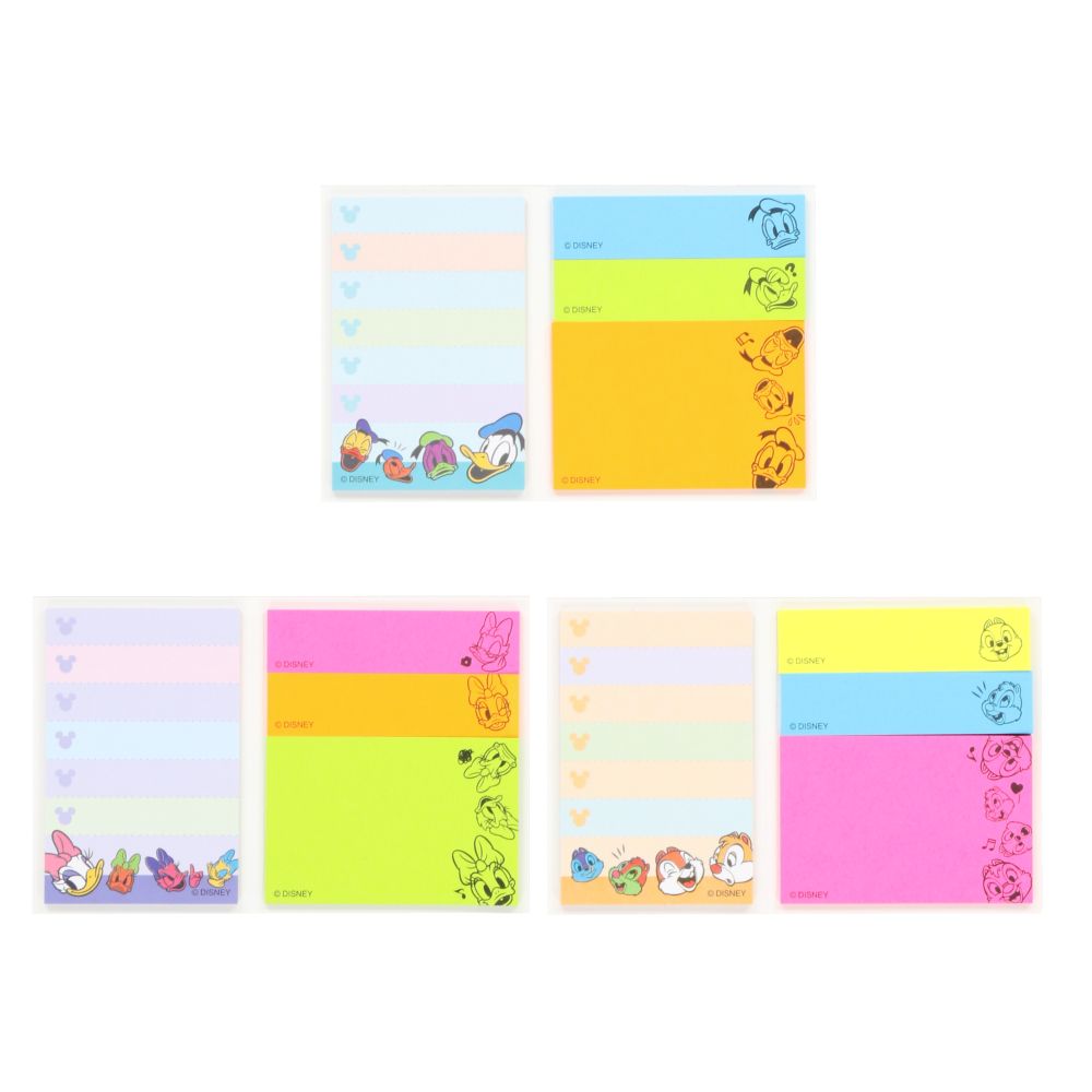 ふせん5個 ミッキーマウスと仲間たち