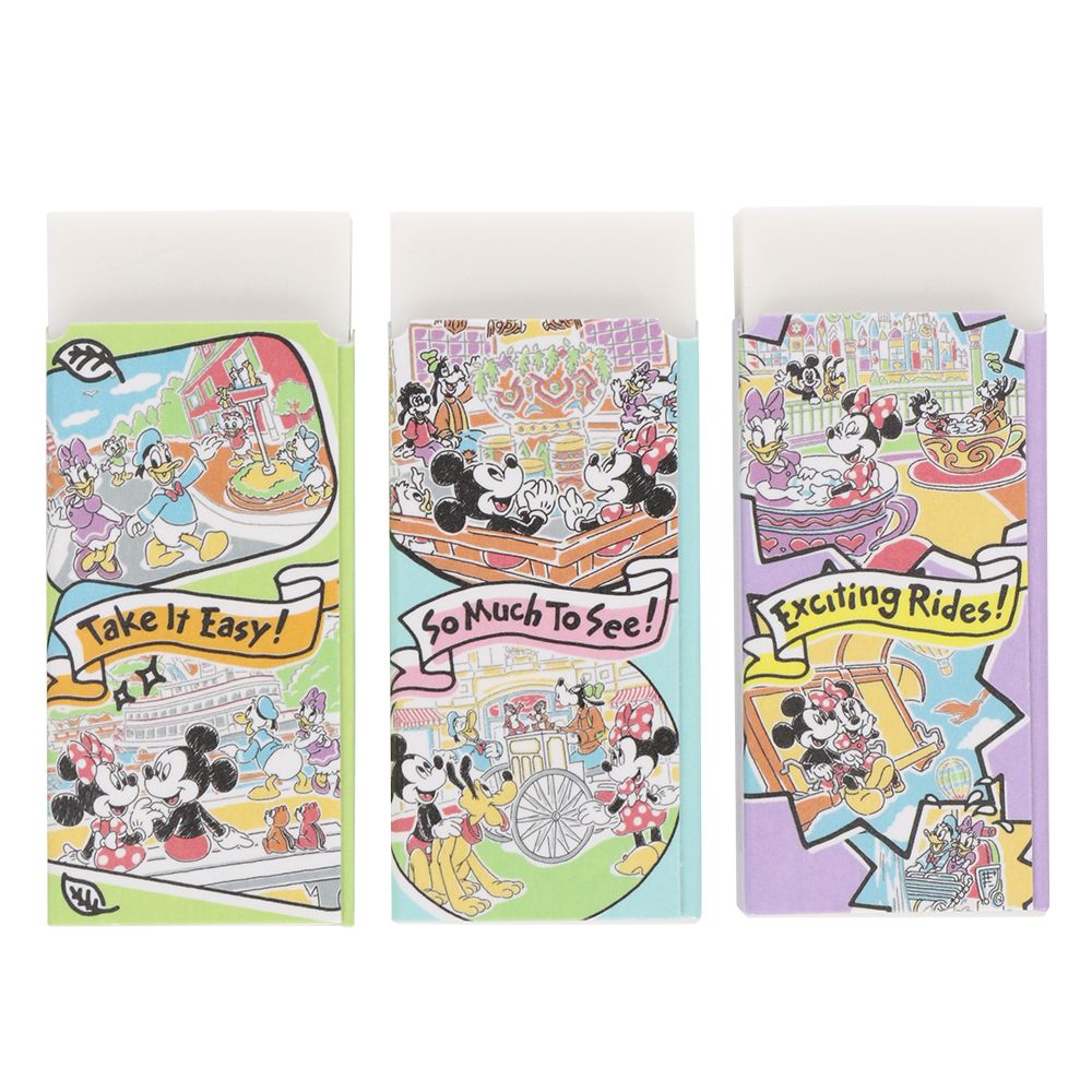 消しゴム〈MONO〉6個 ミッキーマウスと仲間たち