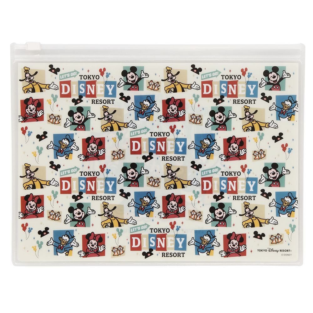 スライドジップケース3枚 ミッキーマウスと仲間たち