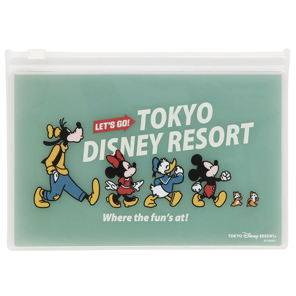 スライドジップケース3枚 ミッキーマウスと仲間たち