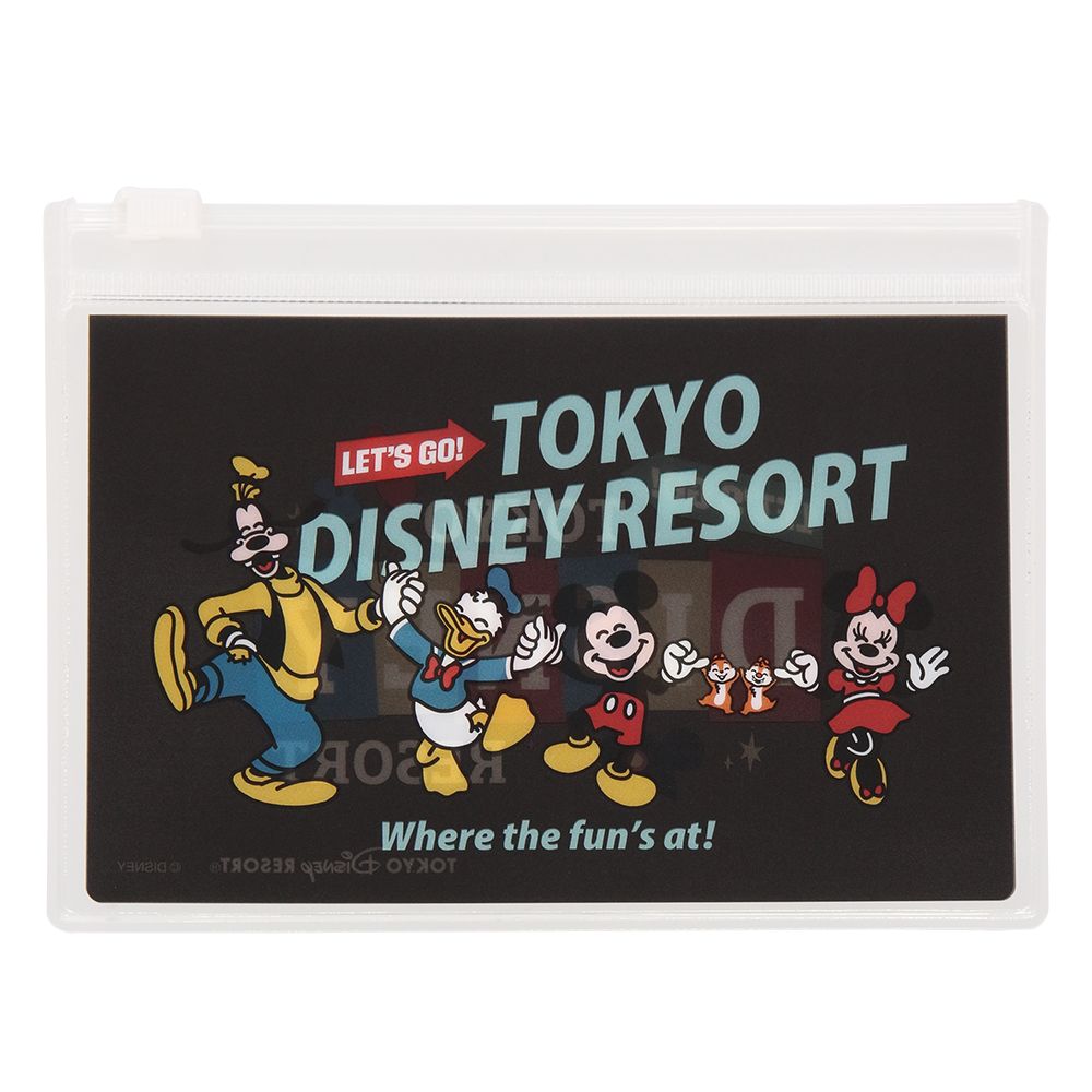 スライドジップケース3枚 ミッキーマウスと仲間たち