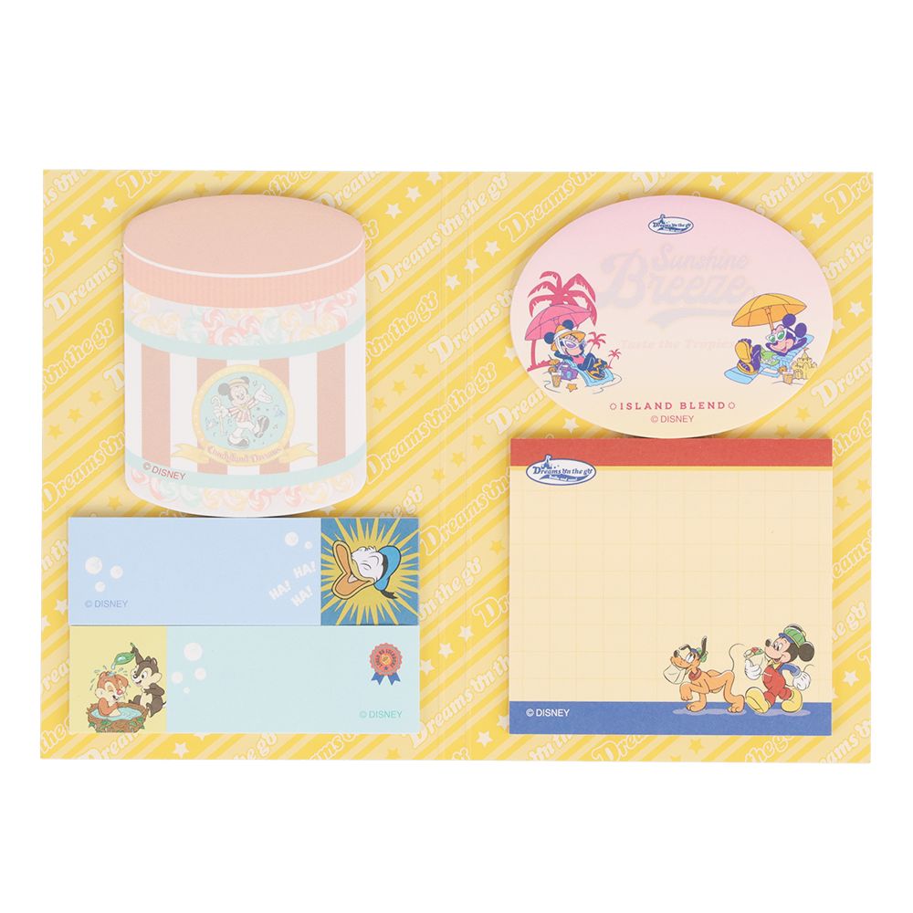 ふせん2個 ミッキーマウスと仲間たち