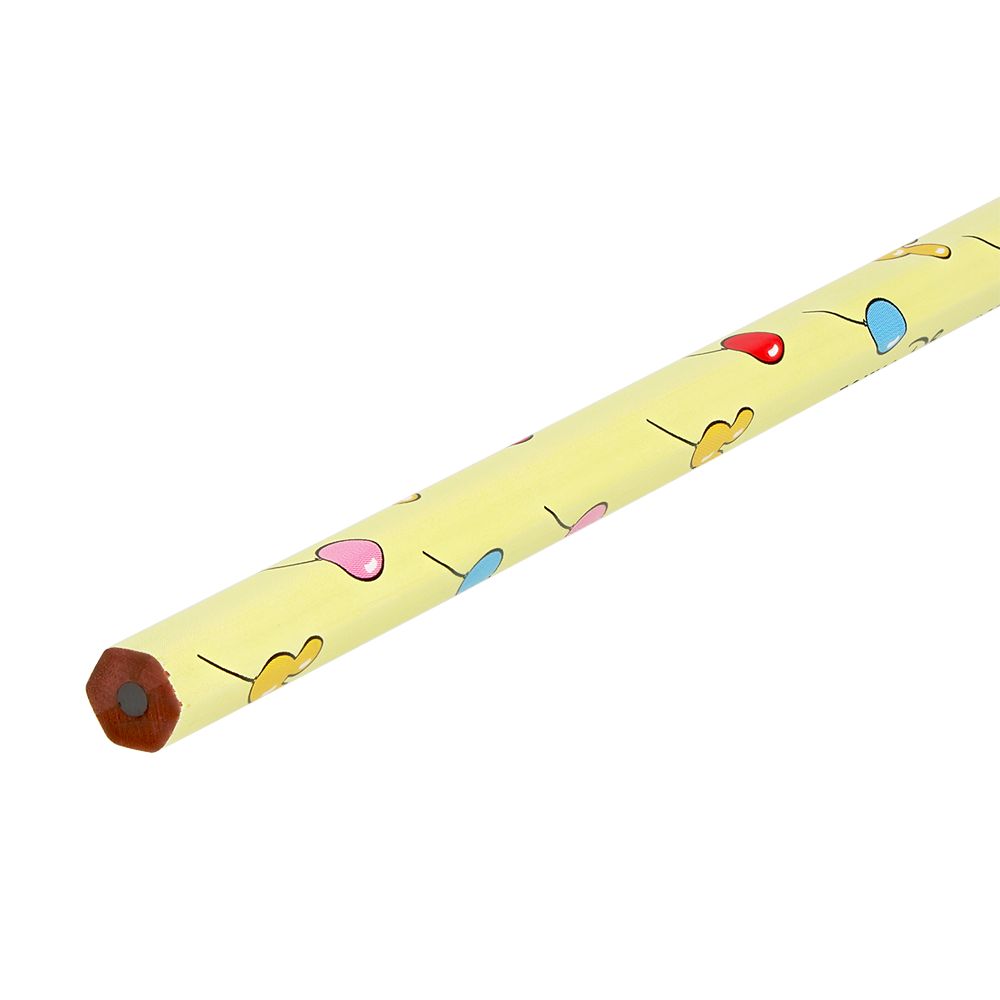 鉛筆2B 4本 キャップ付 ミッキー ミニー