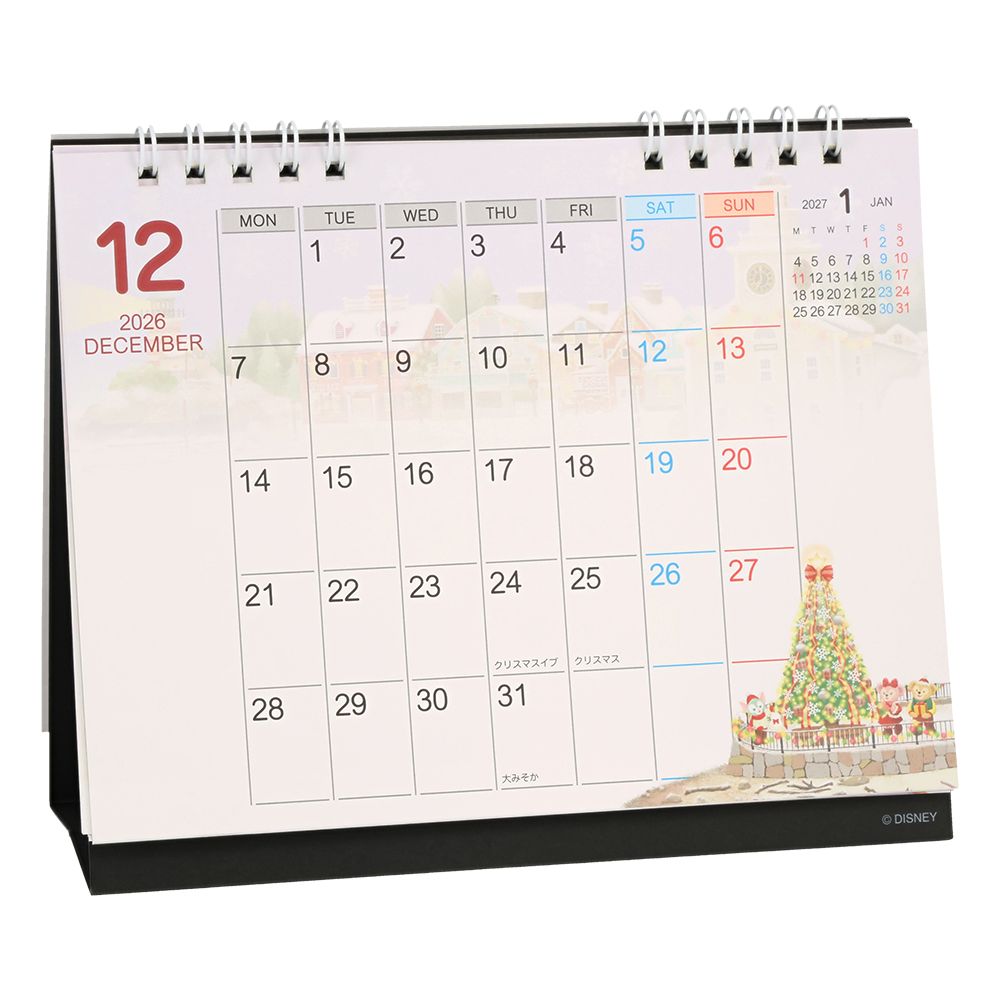 カレンダー卓上2026 東京ディズニーリゾート