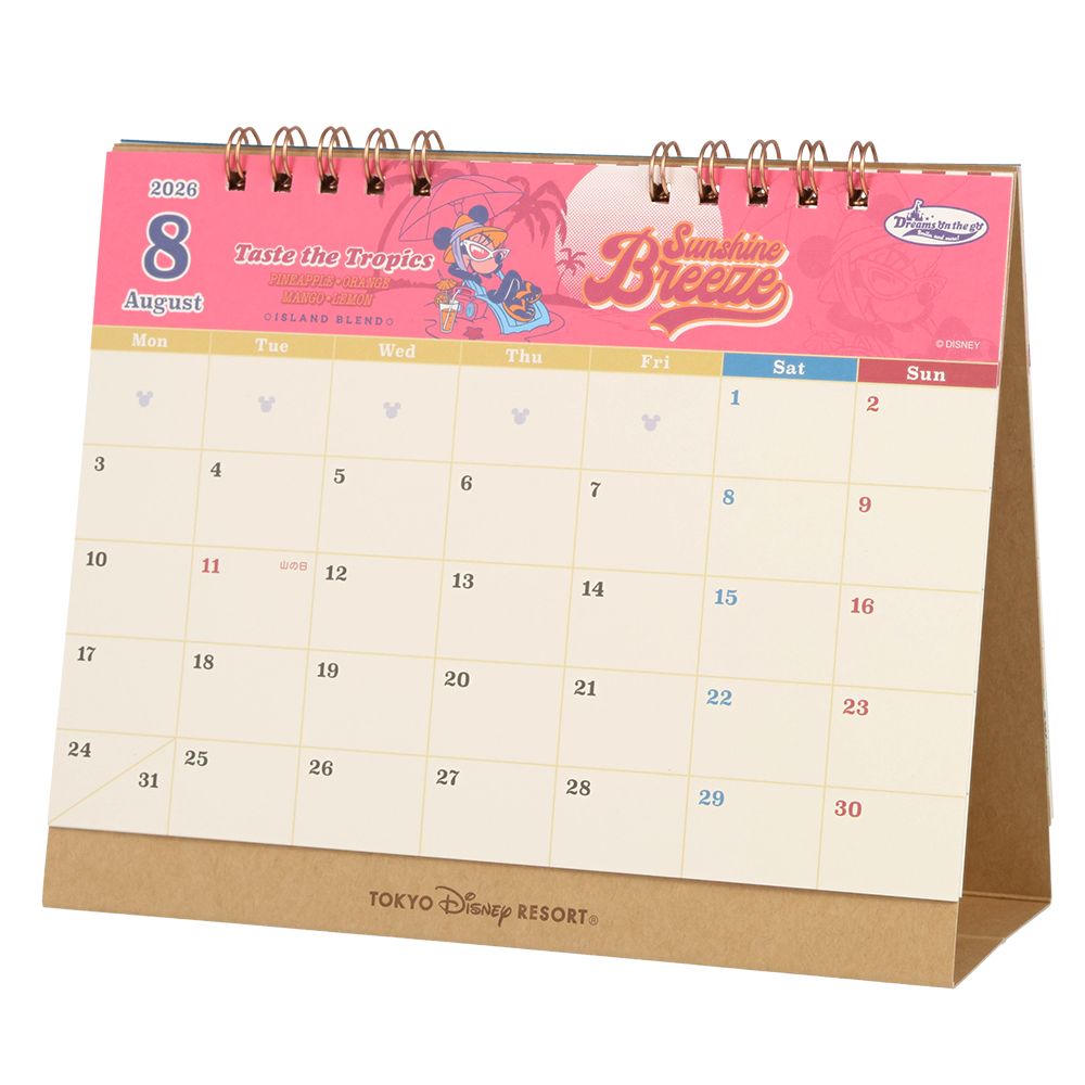 カレンダー卓上2026 ミッキーマウスと仲間たち