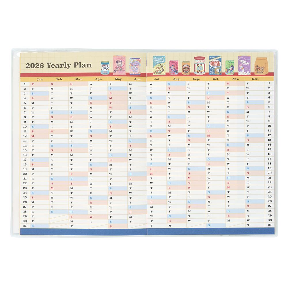 手帳2026 ミッキーマウスと仲間たち