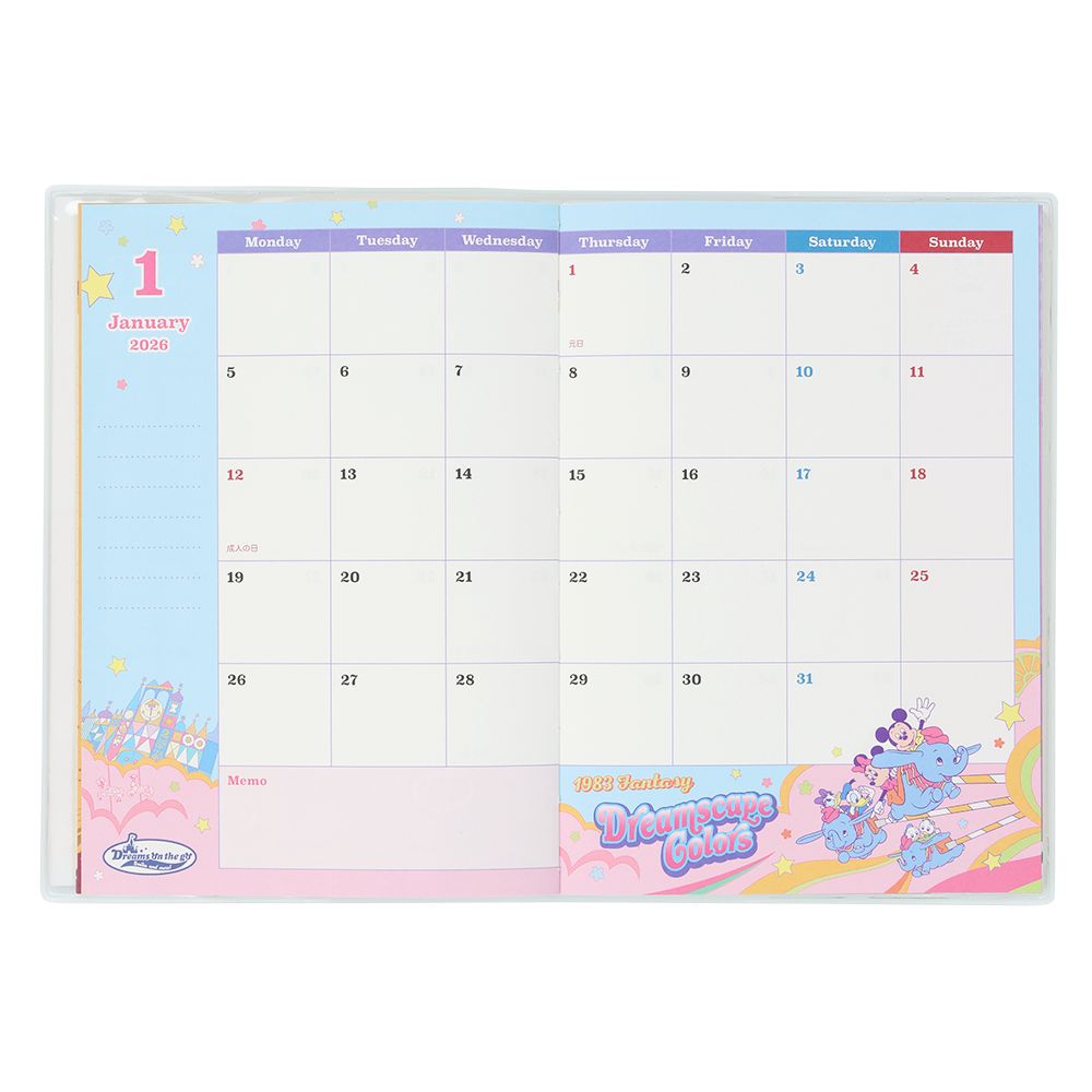 手帳2026 ミッキーマウスと仲間たち