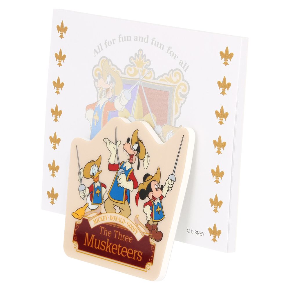 クリップメモ付 ミッキー ドナルド グーフィー