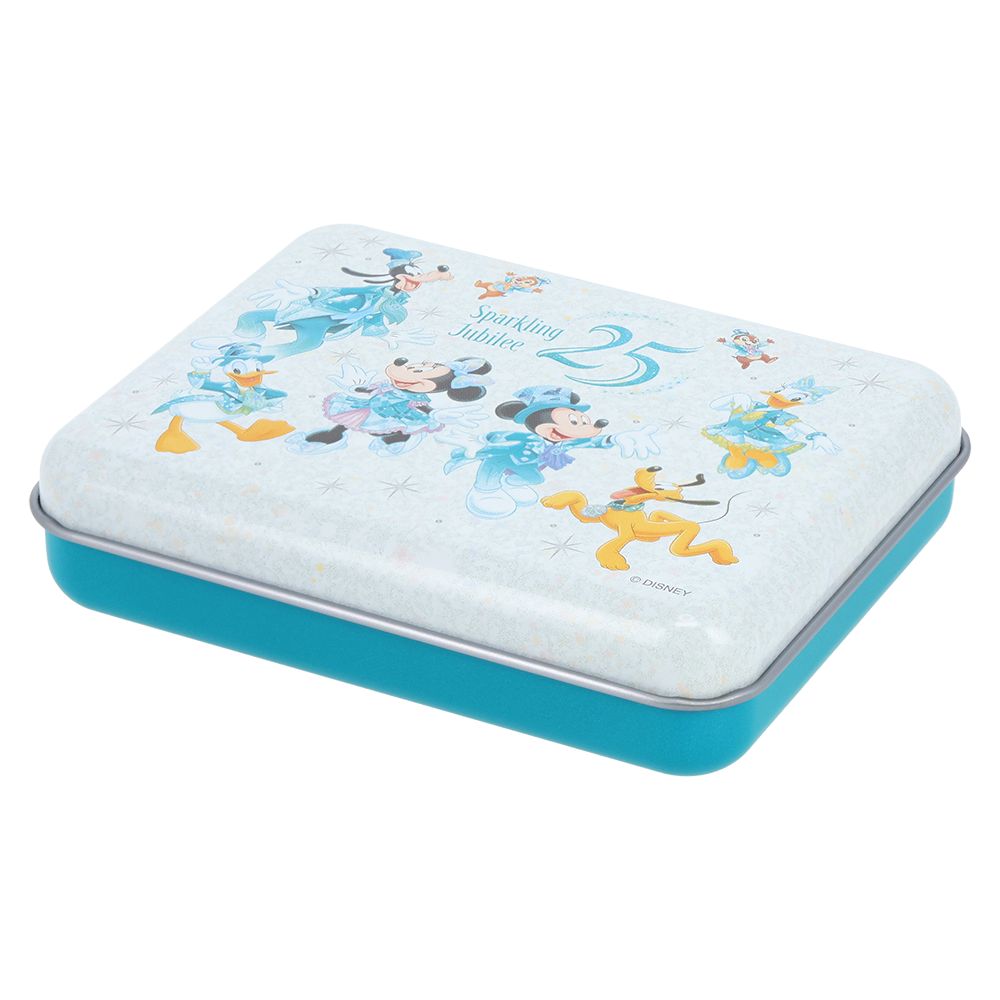 シール25枚 缶付 ミッキーマウスと仲間たち 東京ディズニーシー25周年 スパークリング・ジュビリー