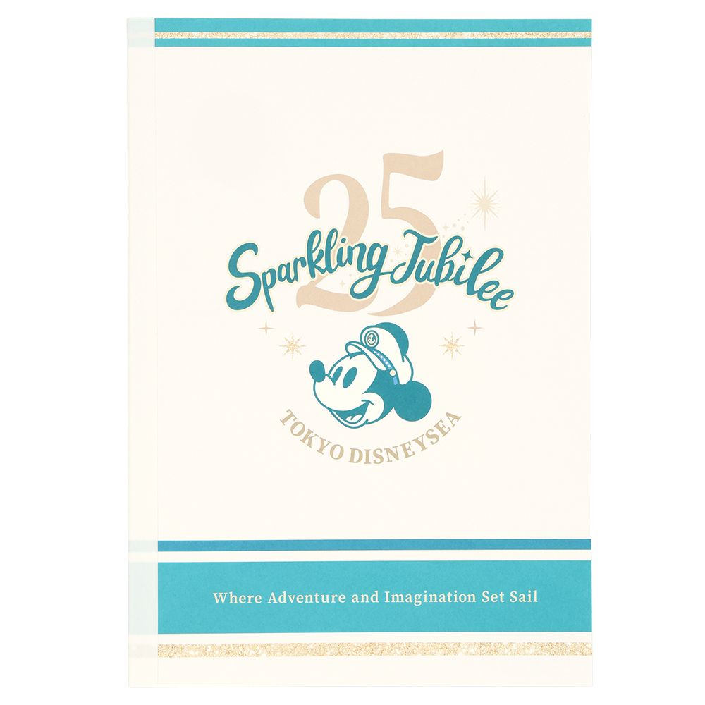 ノートA5 フラップケース付 ミッキー 東京ディズニーシー25周年 スパークリング・ジュビリー