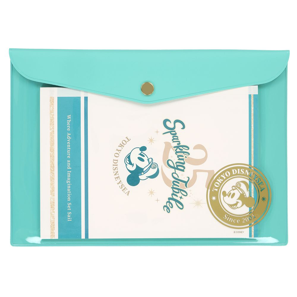 ノートA5 フラップケース付 ミッキー 東京ディズニーシー25周年 スパークリング・ジュビリー