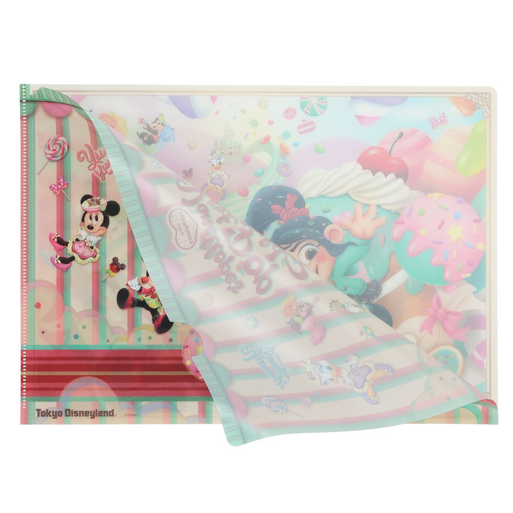 クリアホルダー2枚 ミッキーマウスと仲間たち ディズニー・パルパルーザ ヴァネロペのスウィーツ・ポップ・ワールド