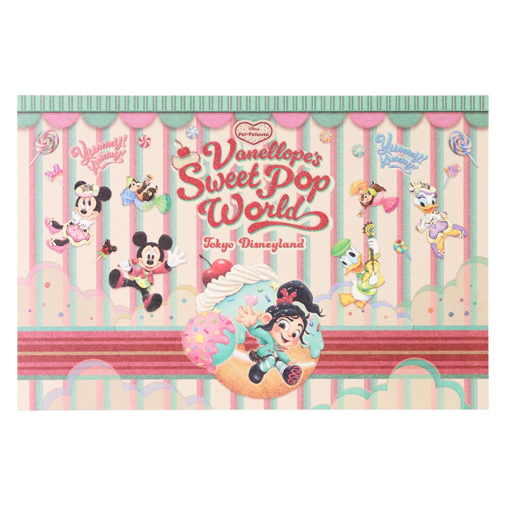 ポストカード2枚 ミッキーマウスと仲間たち ディズニー・パルパルーザ ヴァネロペのスウィーツ・ポップ・ワールド