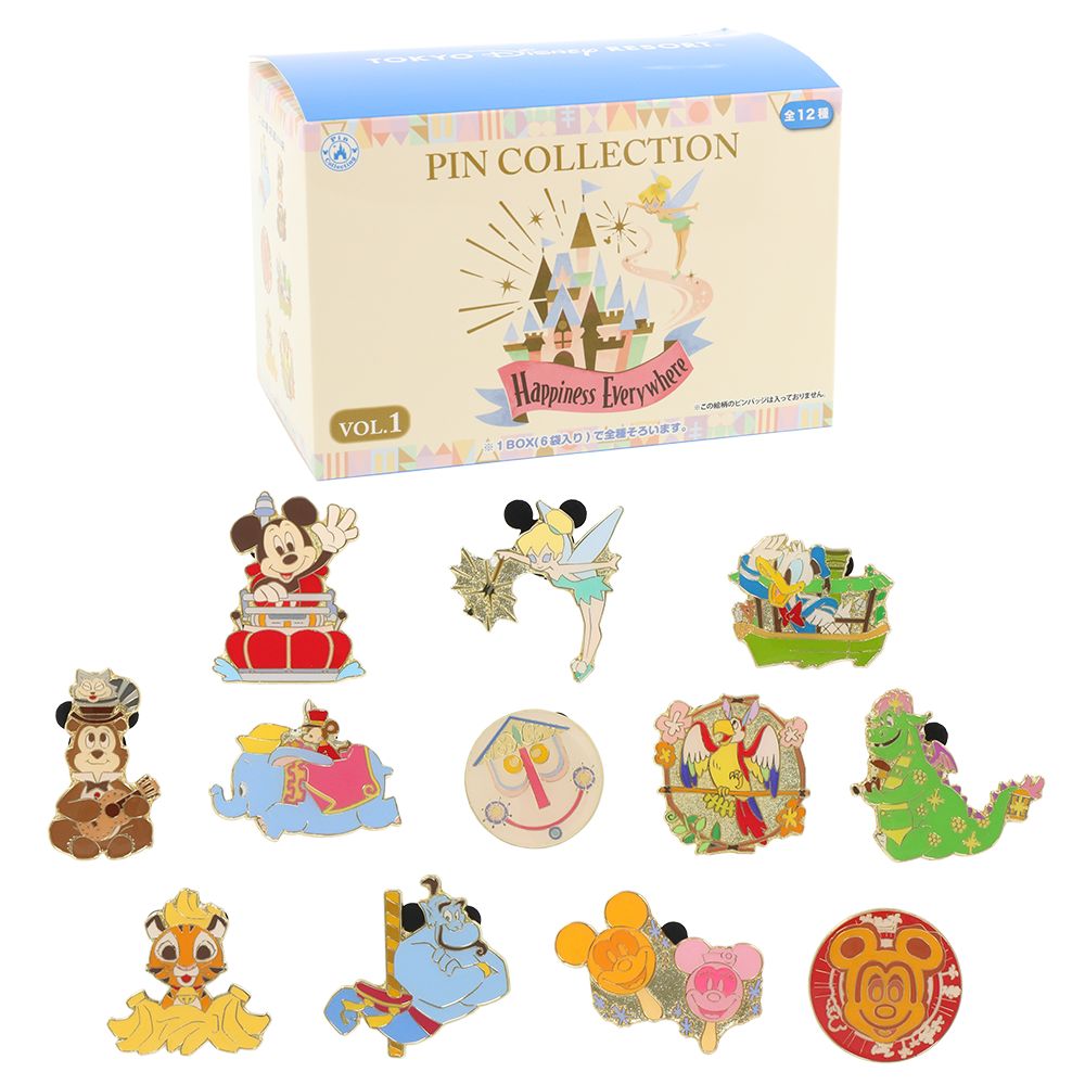 ピンバッジ 2個 &times; 6袋 東京ディズニーリゾート