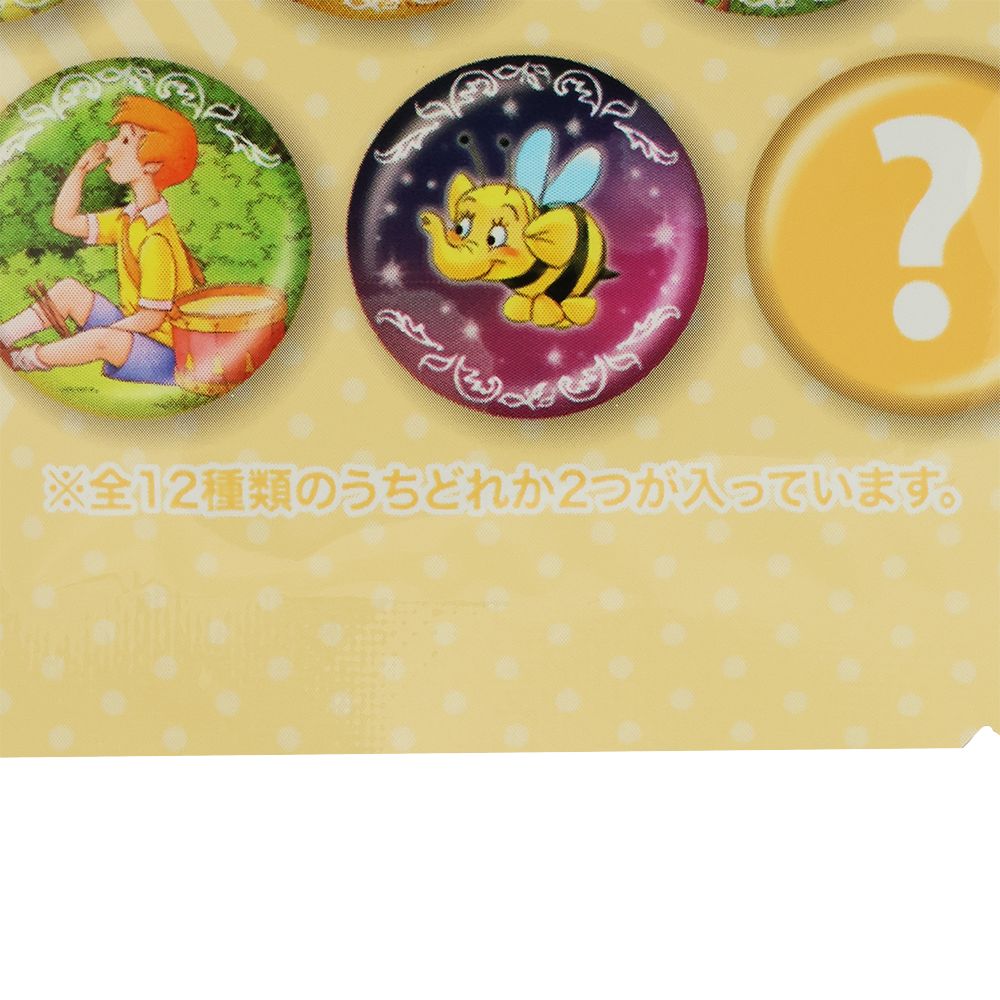 カンバッジ 2個 くまのプーさん