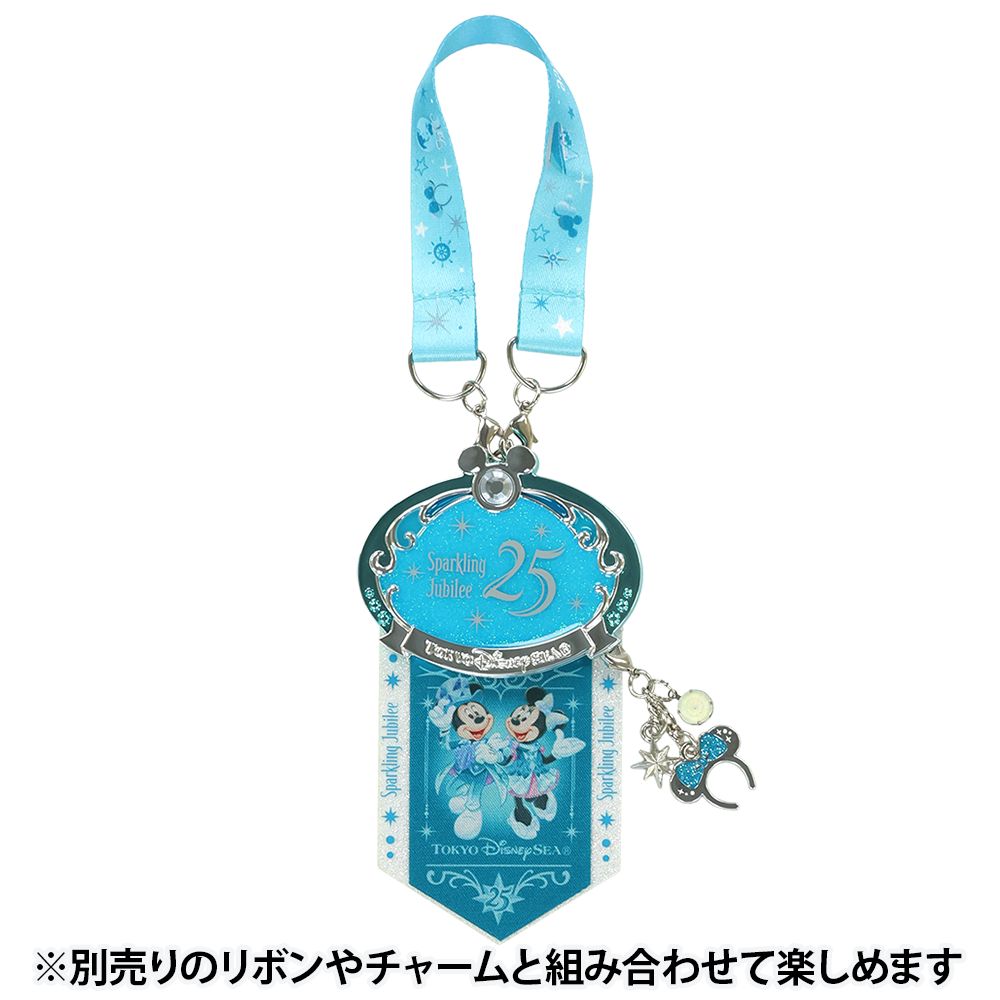 ジュビリーバッジ＆リボン ミッキー ミニー 東京ディズニーシー25周年 スパークリング・ジュビリー