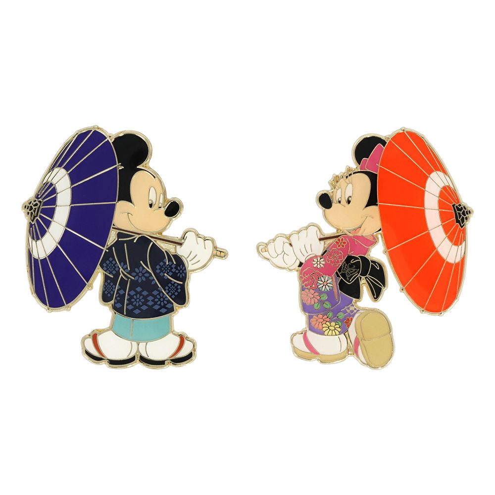 ピンバッジ 2個 ミッキー ミニー