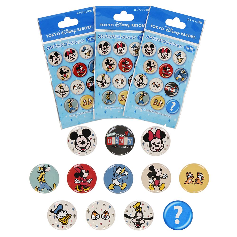 公式】ディズニーストア.jp | カンバッジ 2個 ミッキーマウスと仲間たち