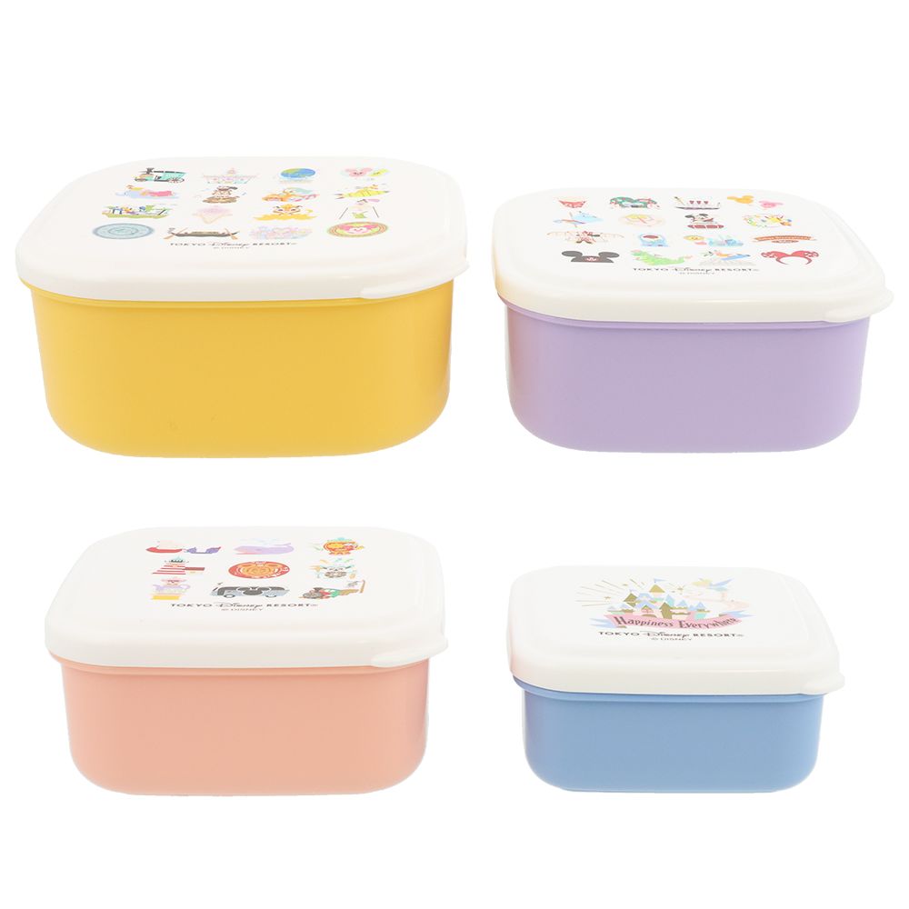シール容器4個 東京ディズニーリゾート