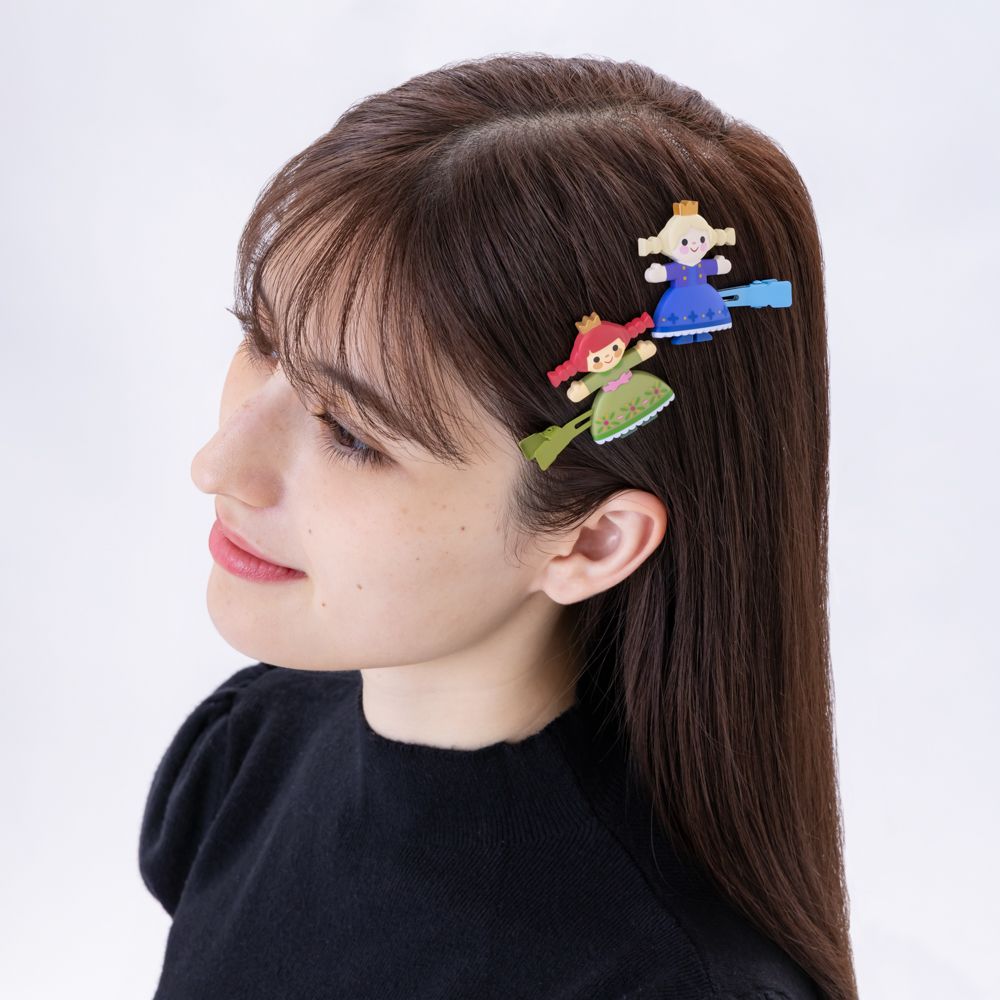 ヘアクリップ 2個 アナ エルサ