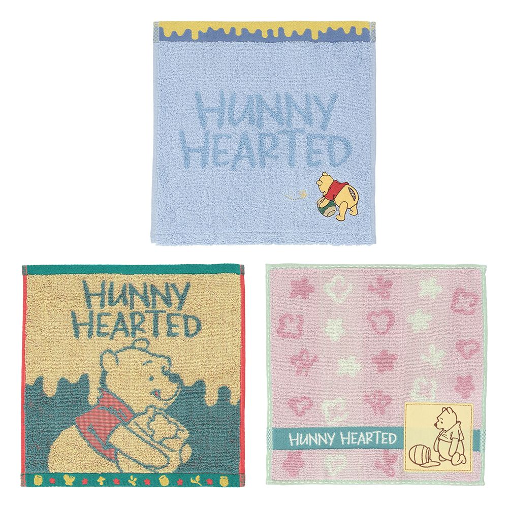 ミニタオル3枚 プー