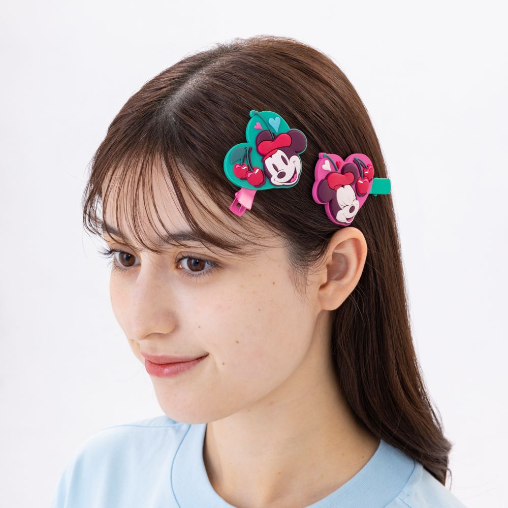 ヘアクリップ2個 ミッキー ミニー