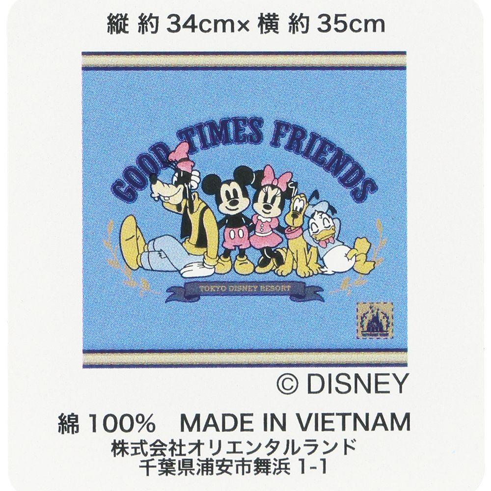 ウォッシュタオル ミッキーマウスと仲間たち
