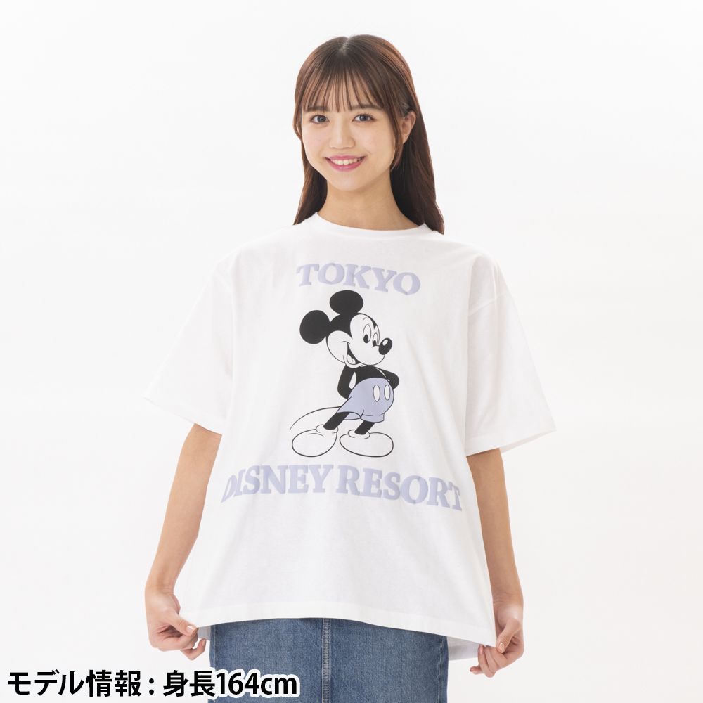 Tシャツ ビッグシルエット ユニセックスワンサイズ ミッキー