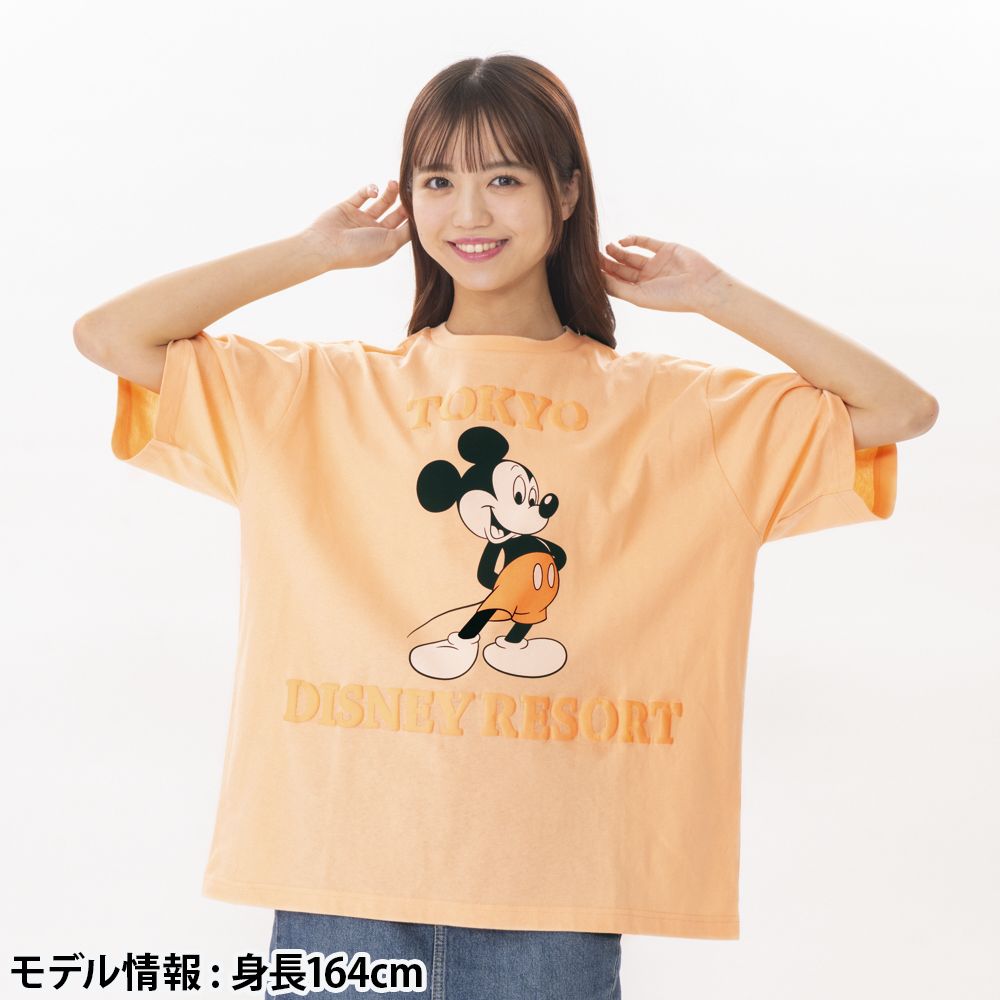 Tシャツ ビッグシルエット ユニセックスワンサイズ ミッキー