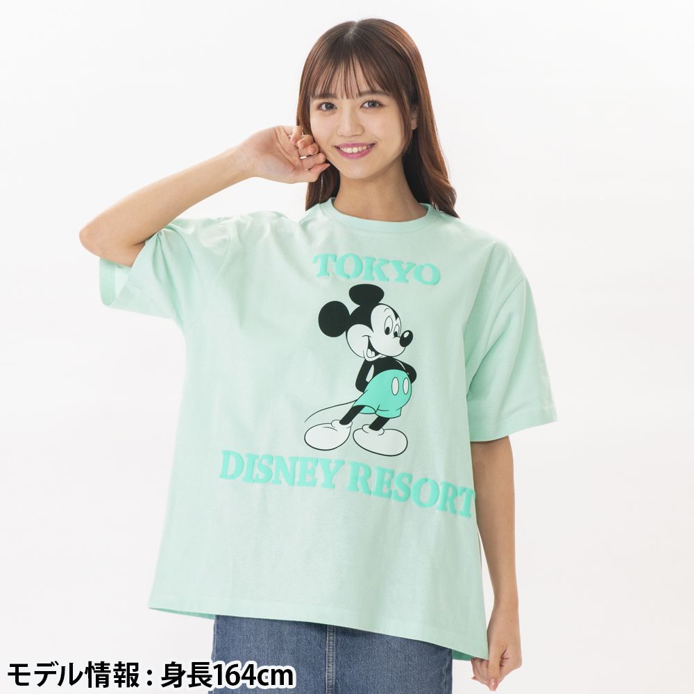 Tシャツ ビッグシルエット ユニセックスワンサイズ ミッキー