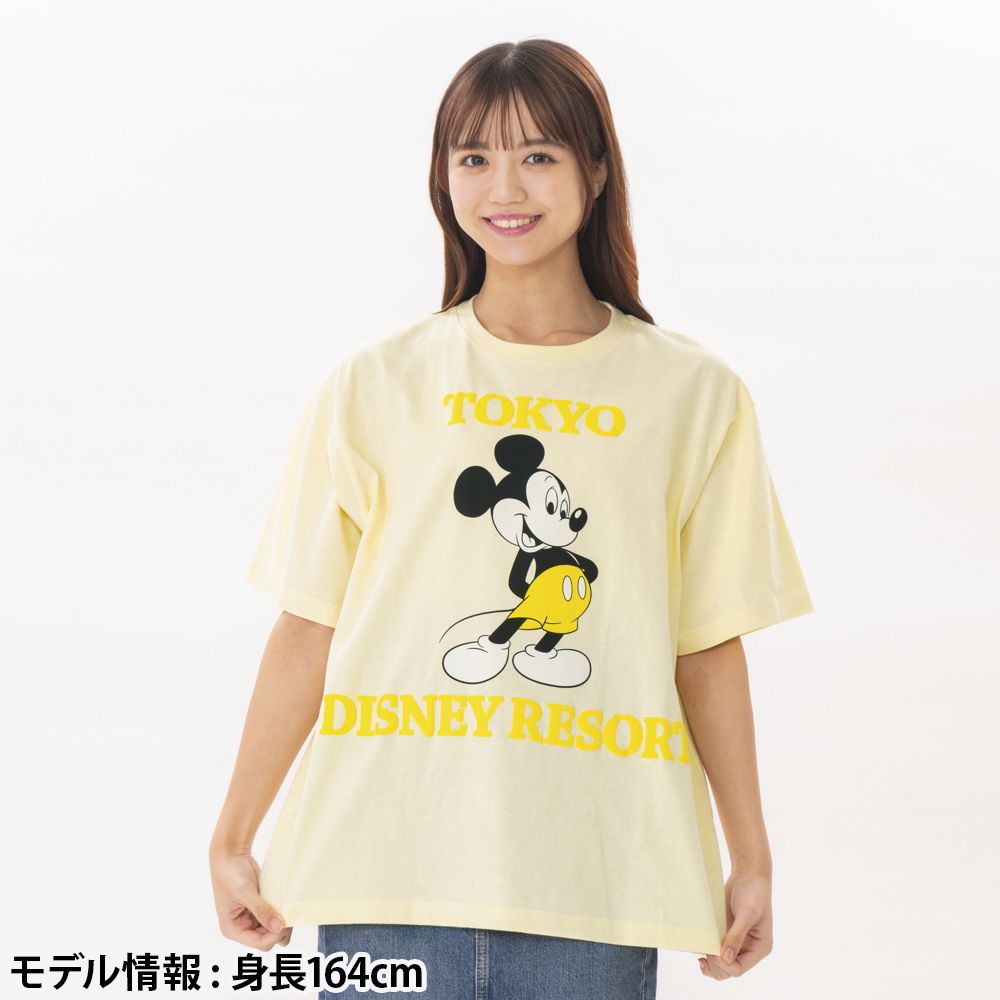 Tシャツ ビッグシルエット ユニセックスワンサイズ ミッキー