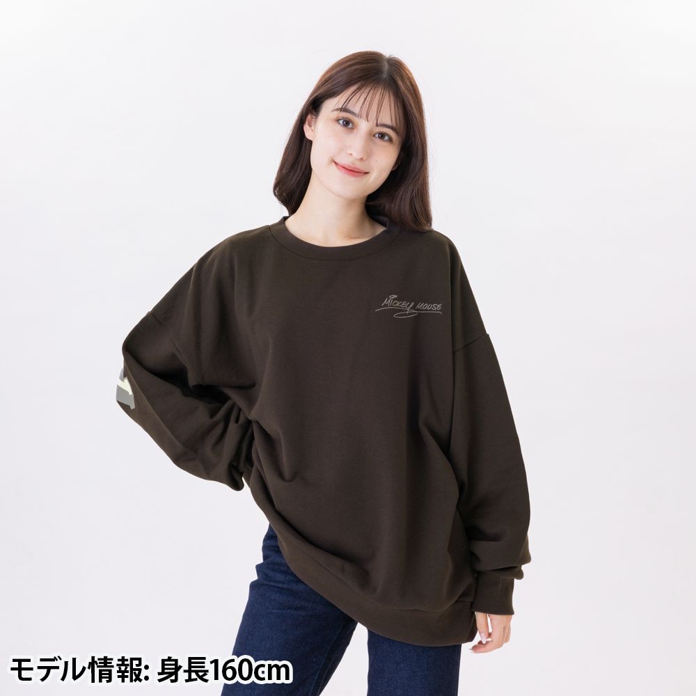 トレーナー ビッグシルエット ユニセックスワンサイズ ミッキー