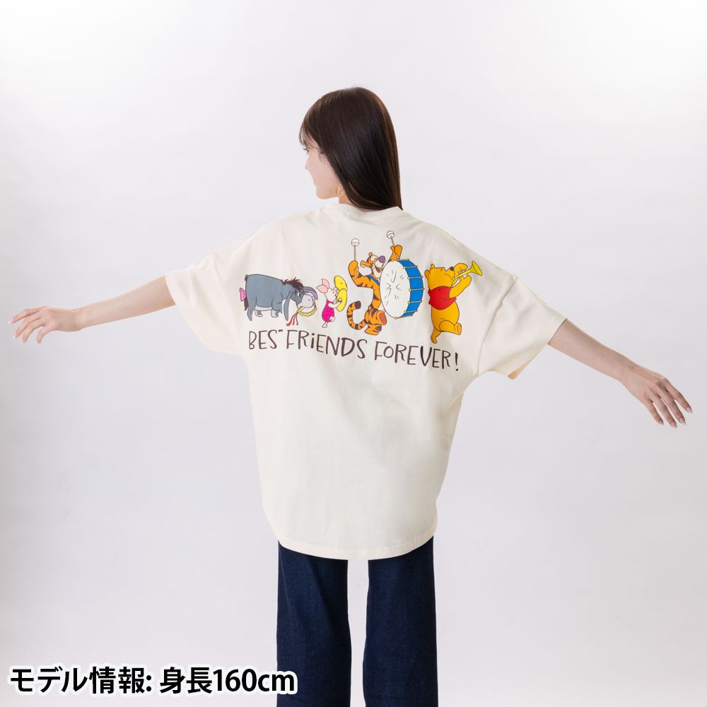 Tシャツ ビッグシルエット ユニセックスワンサイズ くまのプーさん