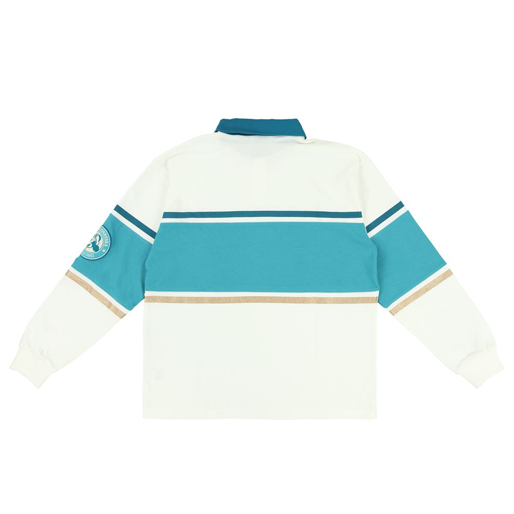 ラガーシャツ 長袖 ユニセックスL ミッキー 東京ディズニーシー25周年 スパークリング・ジュビリー