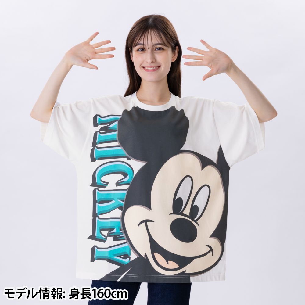 Tシャツ ビッグシルエット ユニセックスワンサイズ ミッキー